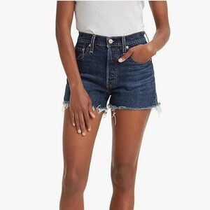 Levi’s 501 blue denim shorts